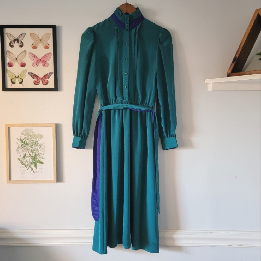 Vintage Mock Neck Dress